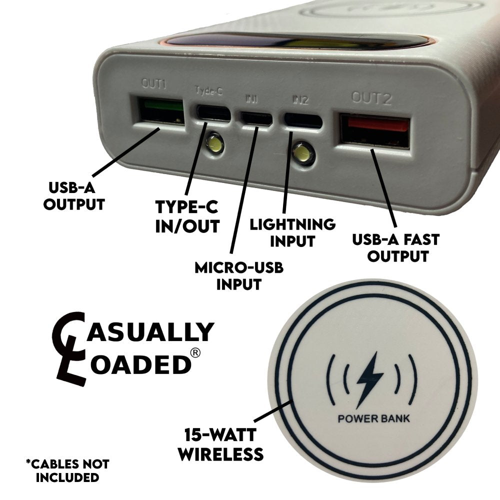 Powerflow Plus all in one type c USB C fast charging large capacity Australian made lithium-ion portable charger powerbank